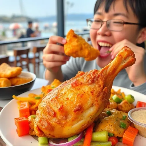 마리나블루키친 뷔페의 '치킨'은 어떤 맛일까?