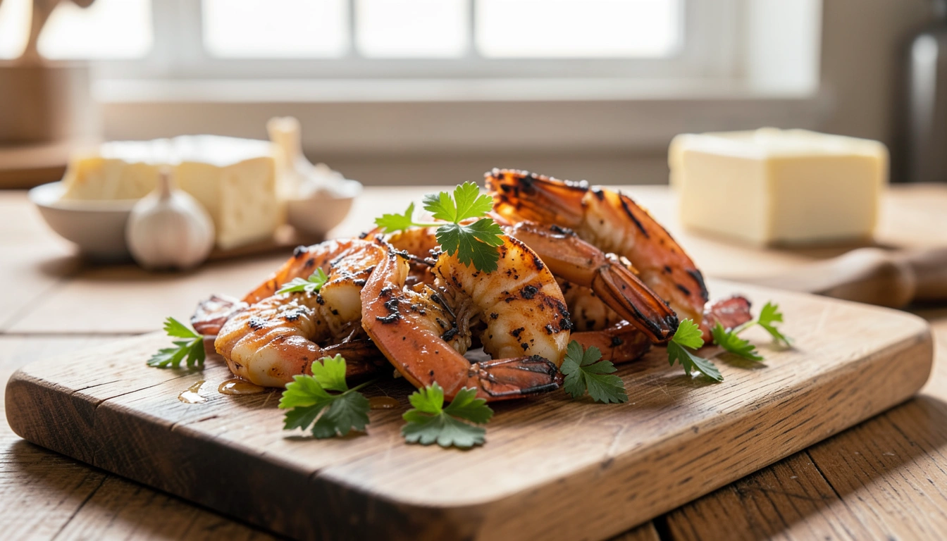 황금 비율 버터구이: 대하머리 요리의 정석