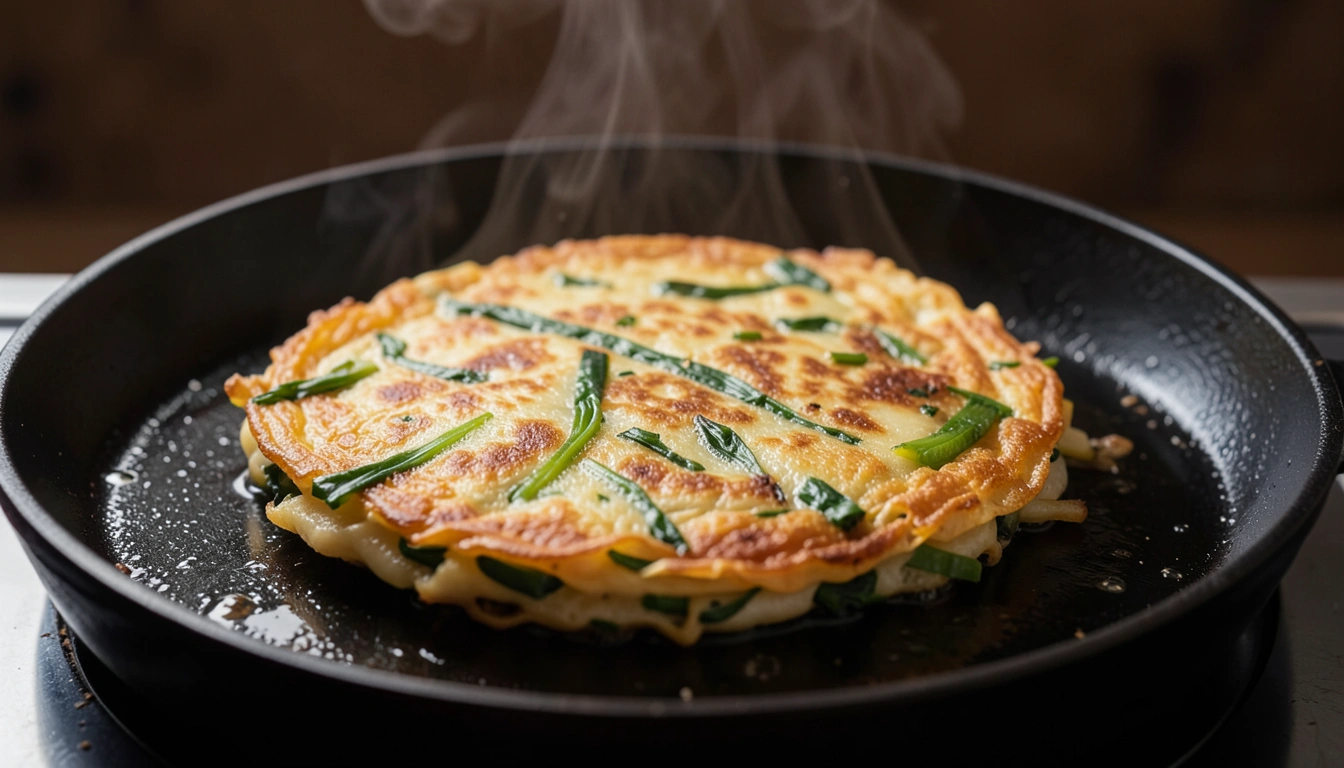 바삭함은 기본! 실패 없는 봄나물 부침개 황금 반죽 비법